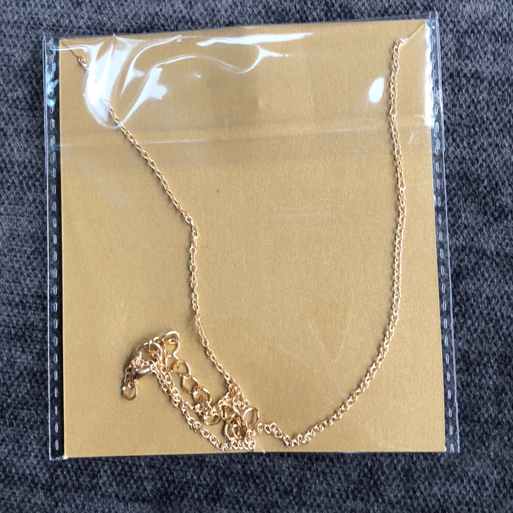 14k gold dipped Wish bone necklace - Picture 2 of 2